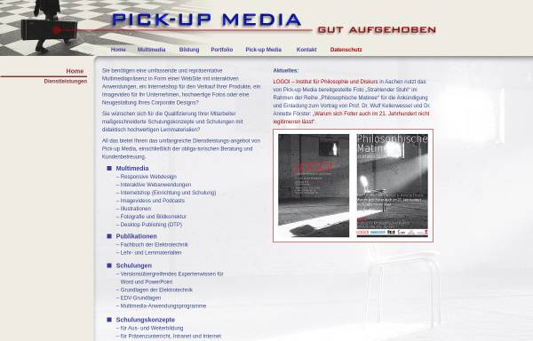 Vorschau von www.pick-up-media.de, Pick-up Media - Dipl. Ing. (FH) Gerhard Klähn (M. Sc.)