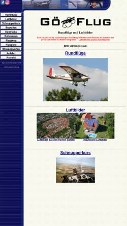 Vorschau der mobilen Webseite www.goeflug.de, Gö-Flug
