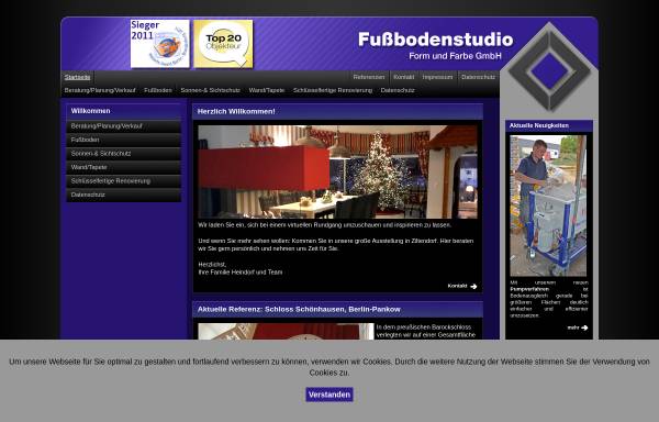 Vorschau von www.fubo-studio.de, Fußbodenstudio Form und Farbe GmbH