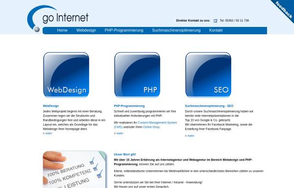 Vorschau von www.go-internet.de, Go Internet GmbH & Co. KG