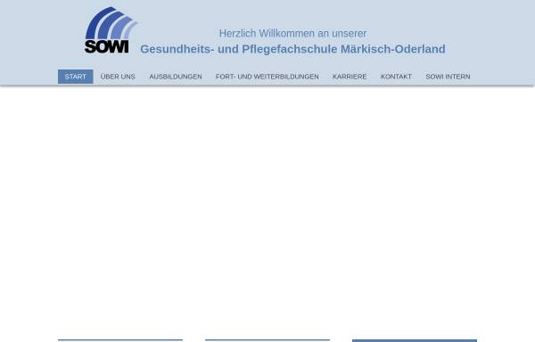 Vorschau von www.sowi-strausberg.de, SOWI - Sozialwirtschaftliche Fortbildungsgesellschaft mbH