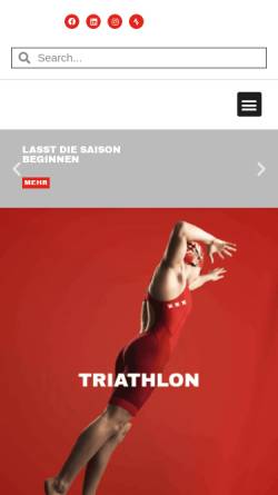 Vorschau der mobilen Webseite swisstriathlon.ch, Swiss Triathlon