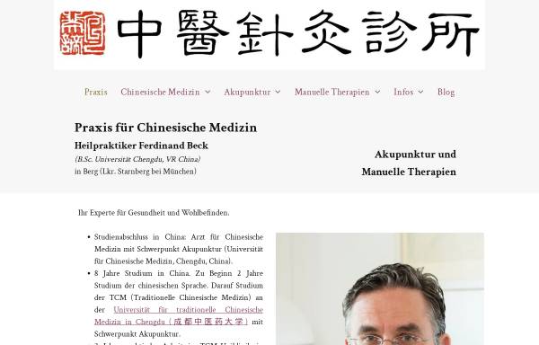 Vorschau von www.chinesische-medizin-beck.de, Ferdinand Beck und Wei Li