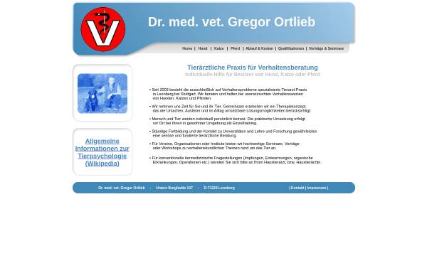 Vorschau von www.hunderatgeber.de, Tierärztliche Praxis für Verhaltensberatung