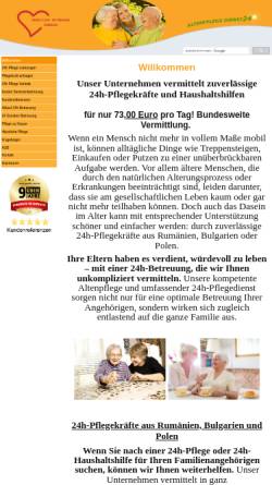 Vorschau der mobilen Webseite altenpflege-dienst24.de, Arbeitsvermittlung 24, Mario Dietrich