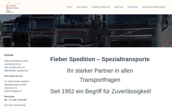 Vorschau von fieber-spedition.de, Helmut Fieber Spedition Spezialtransporte GmbH