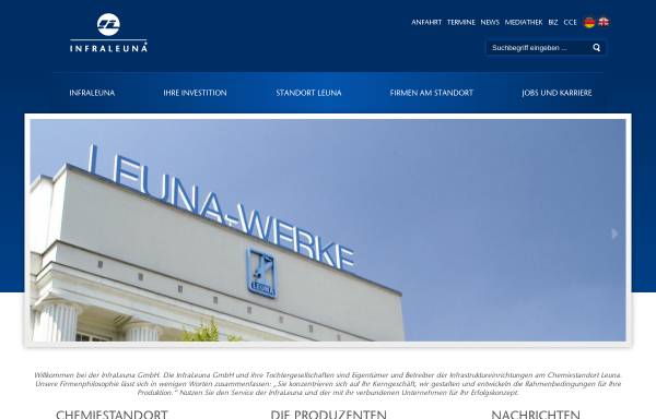 Vorschau von www.infraleuna.de, InfraLeuna GmbH