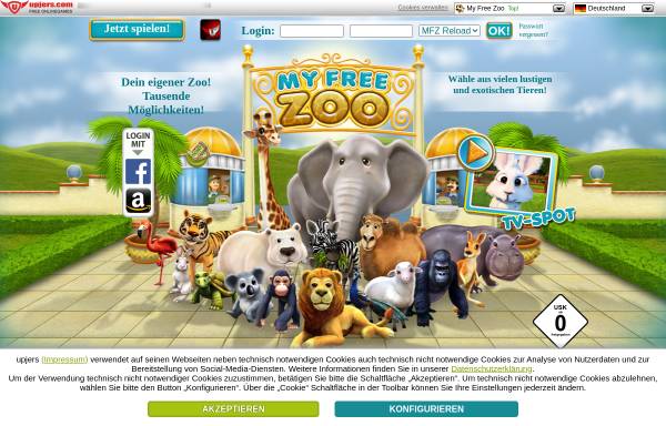 Vorschau von www.myfreezoo.de, My Free Zoo