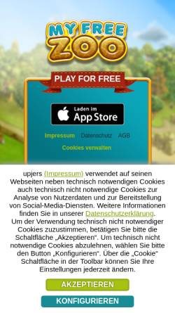 Vorschau der mobilen Webseite www.myfreezoo.de, My Free Zoo
