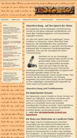 Vorschau der mobilen Webseite www.ahnenforschung-bub.de, Bub, Familie