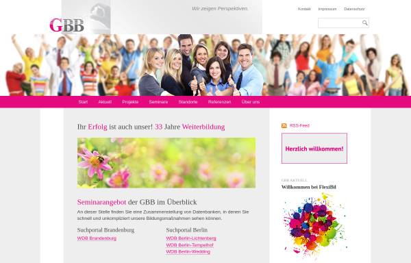 Vorschau von www.gbb.de, GBB - Gesellschaft für berufliche Bildung mbH