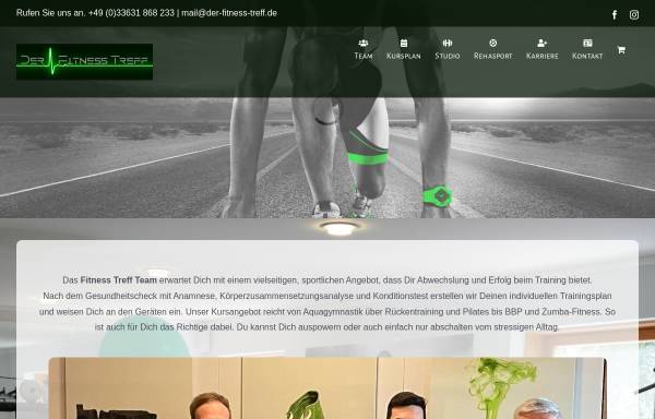 Vorschau von www.der-fitness-treff.de, Der Fitness Treff, Inhaber Hajo Schrobitz