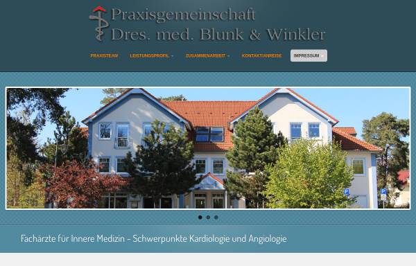 Vorschau von www.kardiopraxis-blunk-winkler.de, Praxisgemeinschaft Dr. med. Lutz Blunk & Dr. med. Kerstin Winkler