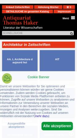 Vorschau der mobilen Webseite www.architektur-in-zeitschriften.de, Architektur in Zeitschriften.