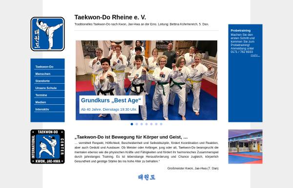 Vorschau von www.taekwondo-rheine.de, Taekwon-Do Rheine e. V.