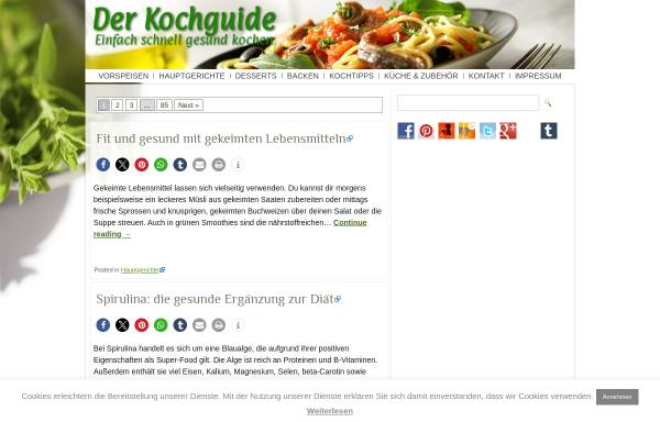 Vorschau von www.einfach-schnell-gesund-kochen.de, Der Kochguide