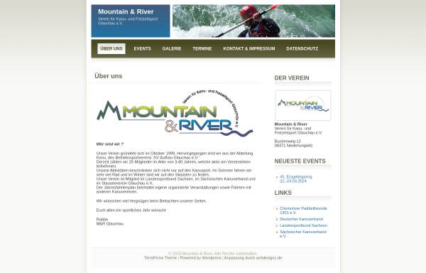 Vorschau von www.mountain-river.de, Mountain & River - Verein für Kanu- und Freizeitsport Glauchau e.V.