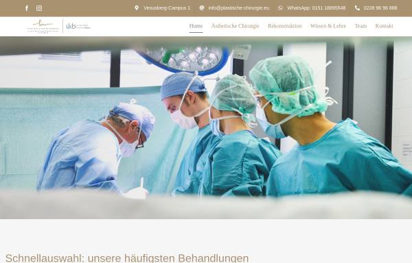 Vorschau von www.plastische-chirurgie.eu, Priv. Doz. Dr. med. Klaus J. Walgenbach