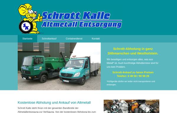 Vorschau von www.schrott-kalle.de, Schrott Kalle