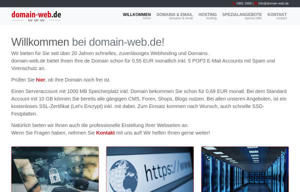Vorschau von domain-web.de, Domainweb