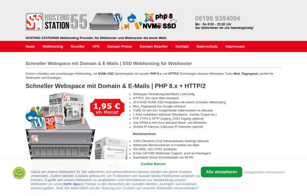 Vorschau von www.isphttp.de, ISPHTTP Webhoster Webhosting Provider