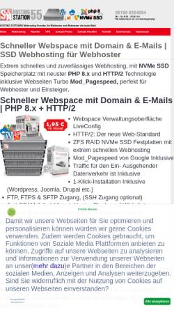 Vorschau der mobilen Webseite www.isphttp.de, ISPHTTP Webhoster Webhosting Provider