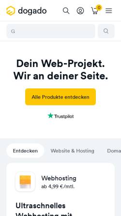 Vorschau der mobilen Webseite www.ps-webhosting.de, Planet-School Webhosting e.K.