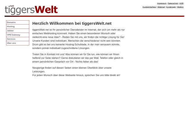 Vorschau von tiggerswelt.net, Tiggerswelt