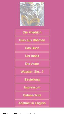 Vorschau der mobilen Webseite www.glasmacher-friedrich.de, Friedrich