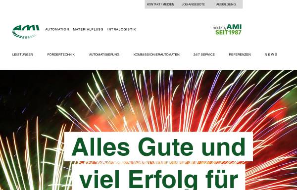 Vorschau von www.ami-foerdertechnik.de, AMI Förder- und Lagertechnik GmbH