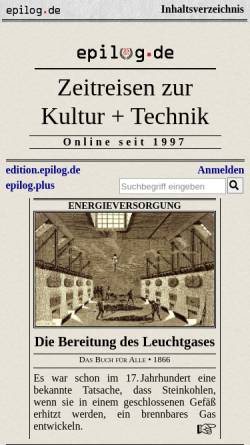 Vorschau der mobilen Webseite www.epilog.de, epilog