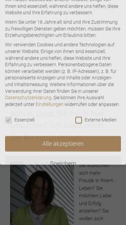 Vorschau der mobilen Webseite www.stern-im-raum.de, Barbara Arzmüller