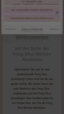 Vorschau der mobilen Webseite feng-shui-meister-akademie.de, Viola Schäfer