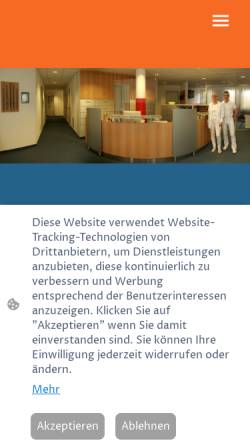 Vorschau der mobilen Webseite www.urologie-tolkmitt-grohs.de, Urologische Gemeinschaftspraxis DM J. Tolkmitt / DM Cl. Grohs