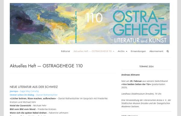 Vorschau von www.ostra-gehege.de, Ostragehege