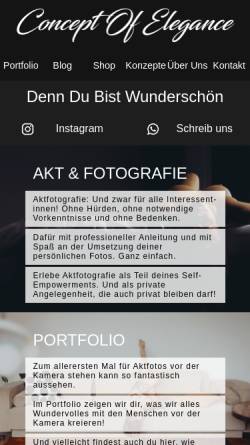 Vorschau der mobilen Webseite concept-of-elegance.de, Kruth, Paul
