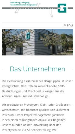 Vorschau der mobilen Webseite www.gumservice.de, G&M Bestückungsservice, Inh. Ralf Grüninger