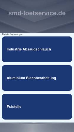 Vorschau der mobilen Webseite www.smd-loetservice.de, SMD Leiterplatten-Lötservice GmbH