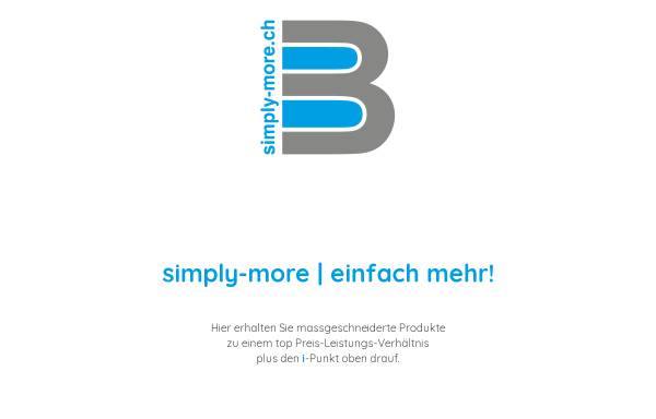 Vorschau von www.simplymore.ch, Simply-More