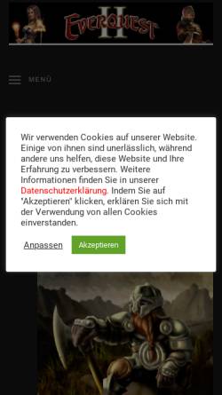 Vorschau der mobilen Webseite eq2.sam11.de, EverQuest 2 Extended