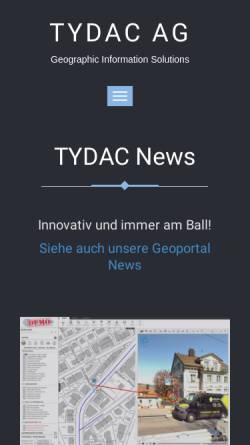 Vorschau der mobilen Webseite www.tydac.ch, TYDAC AG