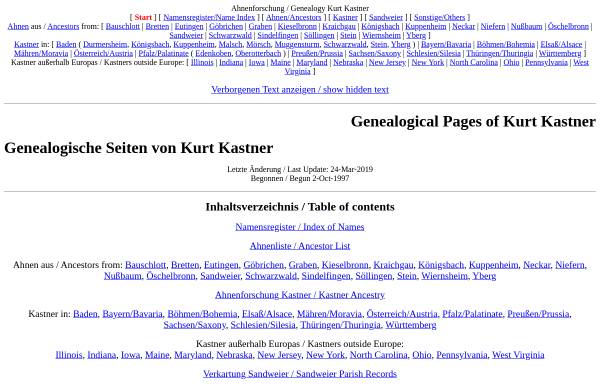 Vorschau von www.kastners.info, Kastner