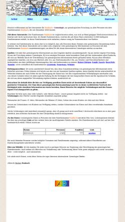 Vorschau der mobilen Webseite www.daubach-genealogie.de, Daubach