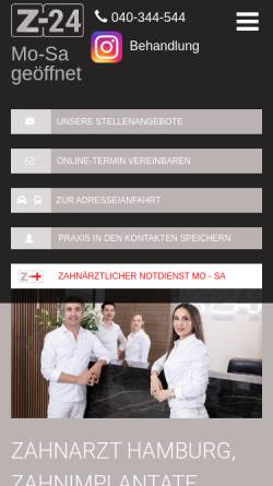 Vorschau der mobilen Webseite www.z-24.de, Z-24