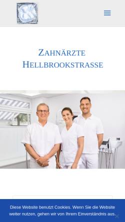 Vorschau der mobilen Webseite www.zahnarzt-dr-fischer.de, Gemeinschaftspraxis Dr. Fischer und Hansen