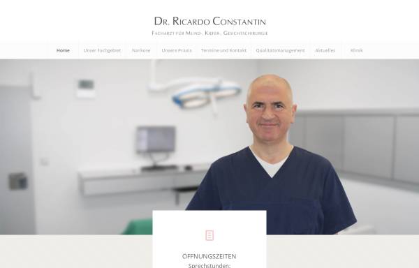 Vorschau von www.cmkg.de, Constantin, Dr. Ricardo, Facharzt für Mund-Kiefer und Gesichtschirurgie