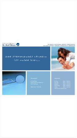Vorschau der mobilen Webseite www.zahnteam-hh.de, Meyer, Dr. Wulf