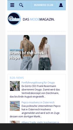 Vorschau der mobilen Webseite www.first-blue.de, 1st-blue