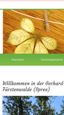 Vorschau der mobilen Webseite www.gerhard-gossmann-grundschule.de, Gerhard-Goßmann-Grundschule