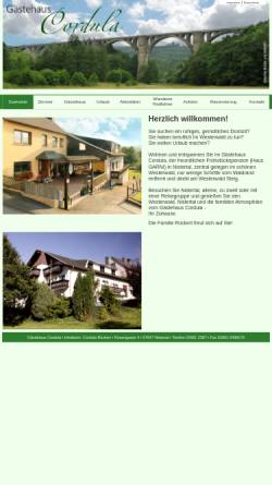 Vorschau der mobilen Webseite gaestehaus-cordula.de, Gästehaus Cordula Rückert
